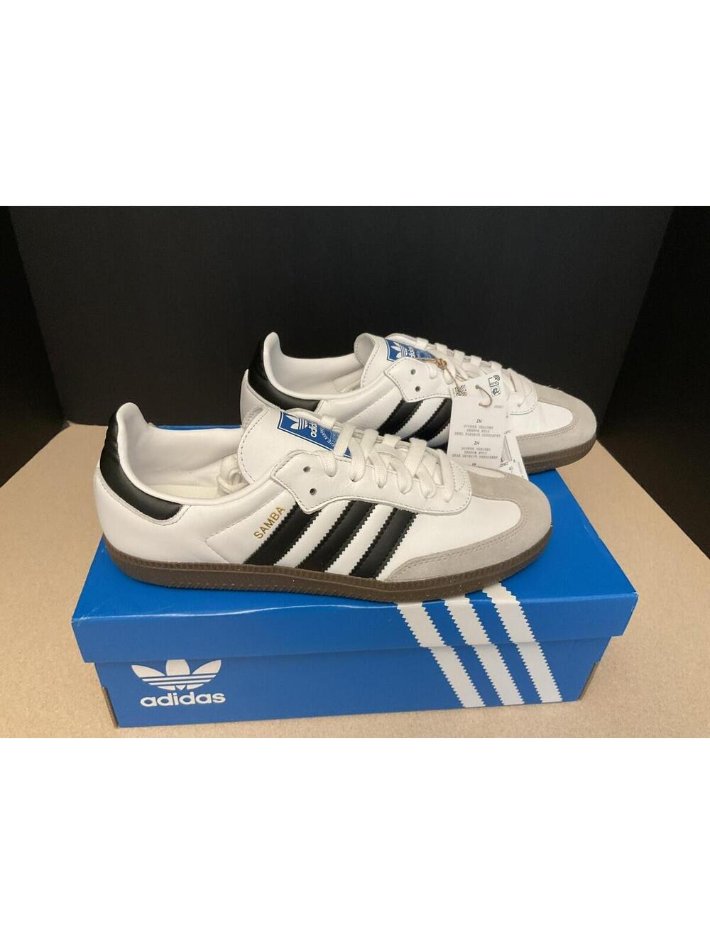 New! Adidas Originals Samba OG White/Black Shoes. Men’s 7. Women’s 8. Nice!!